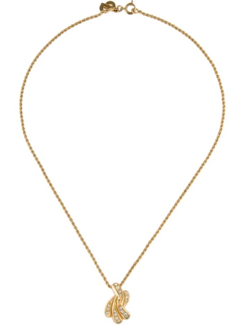 Christian Dior Crystal Diamond Necklace Great Condition !